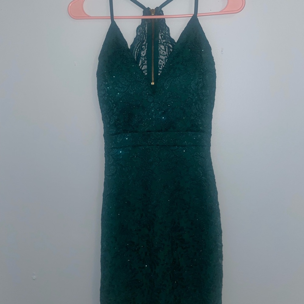 emerald green homecoming dress